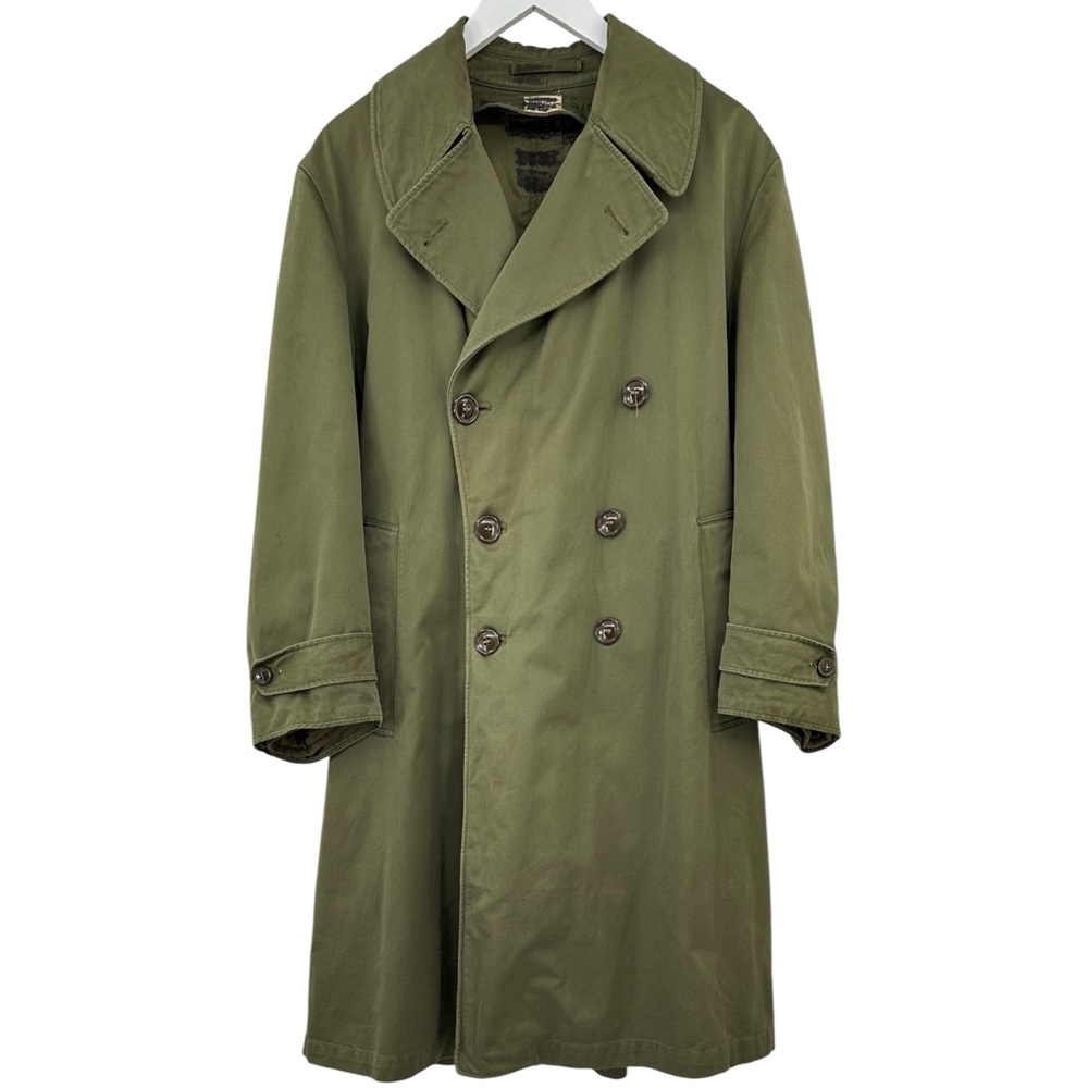 1950s Authentic Vintage Khaki Military US Army Removable Wool Liner Winter Coat